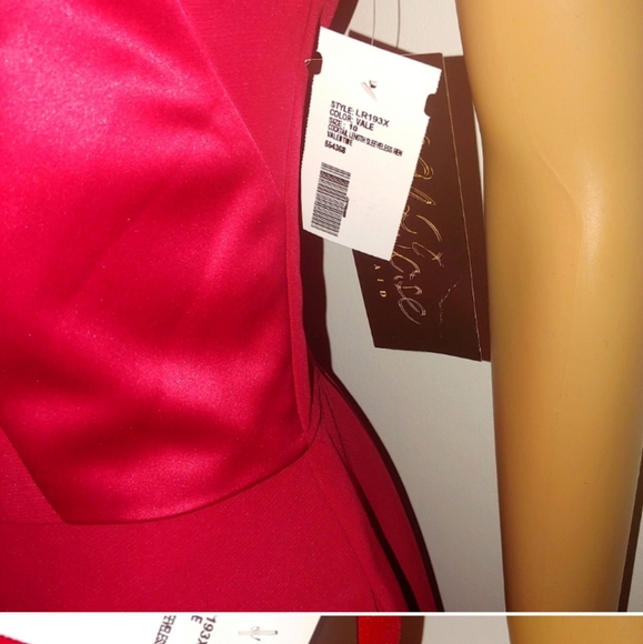 LELA ROSE RED ROSE RACER BACK FIT & FLARE DRESS NWT - Picture 4 of 6